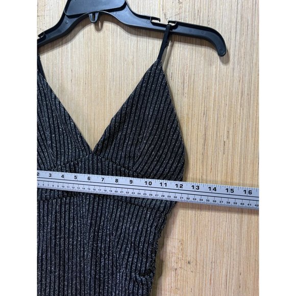 FOREVER 21 - Women's Stretch Dress with Straps - Black - Small - Picture 3 of 13